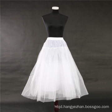2017 Hot sale cheap white crinoline bridal wedding lace petticoat